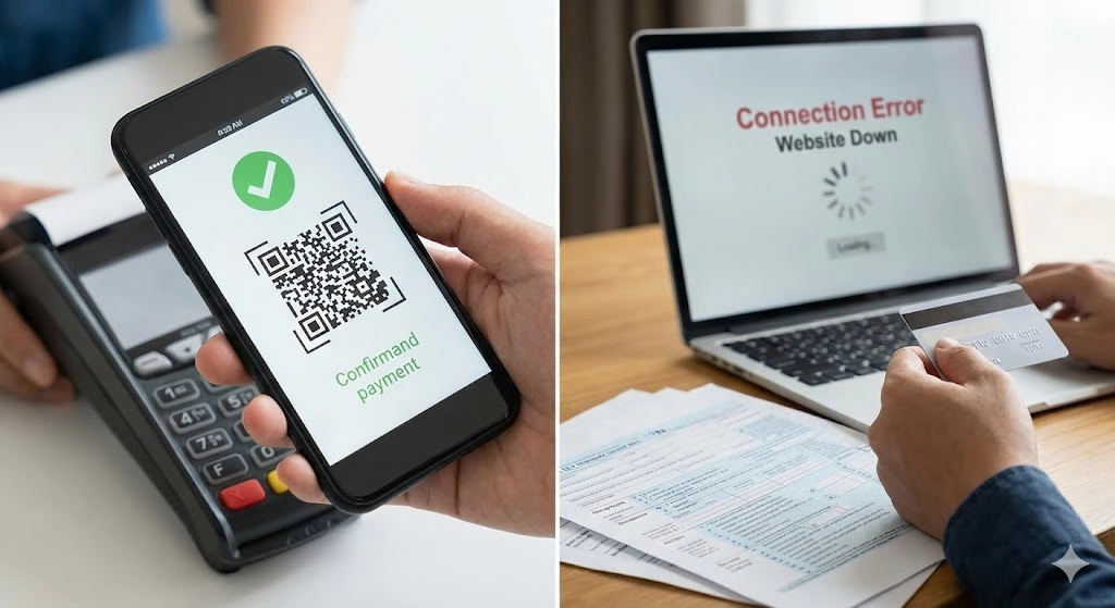 Lợi Thế Thanh Toán QR So Với Chuyển Khoản Thủ Công và Cách Xử Lý Khi Trang KUBET bị sập